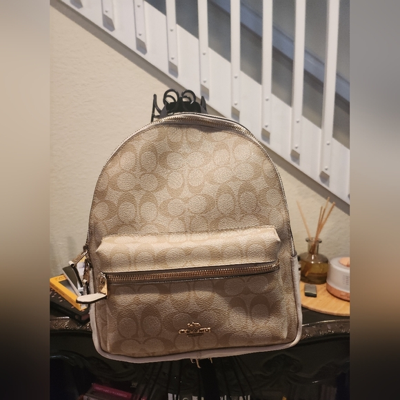 Coach Charlie Signature Leather Backpack - Picture 1 of 7
